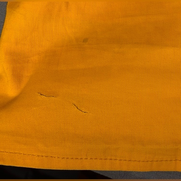 Levi’s Junie Mutton Sleeve Cotton Blend Blouse In Old Gold Size X-LARGE - Picture 5 of 11